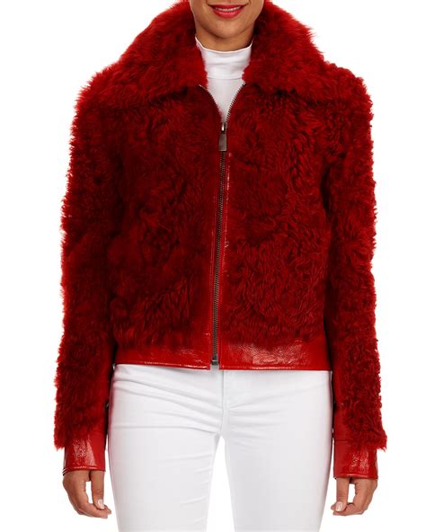 michael kors shearling jacket